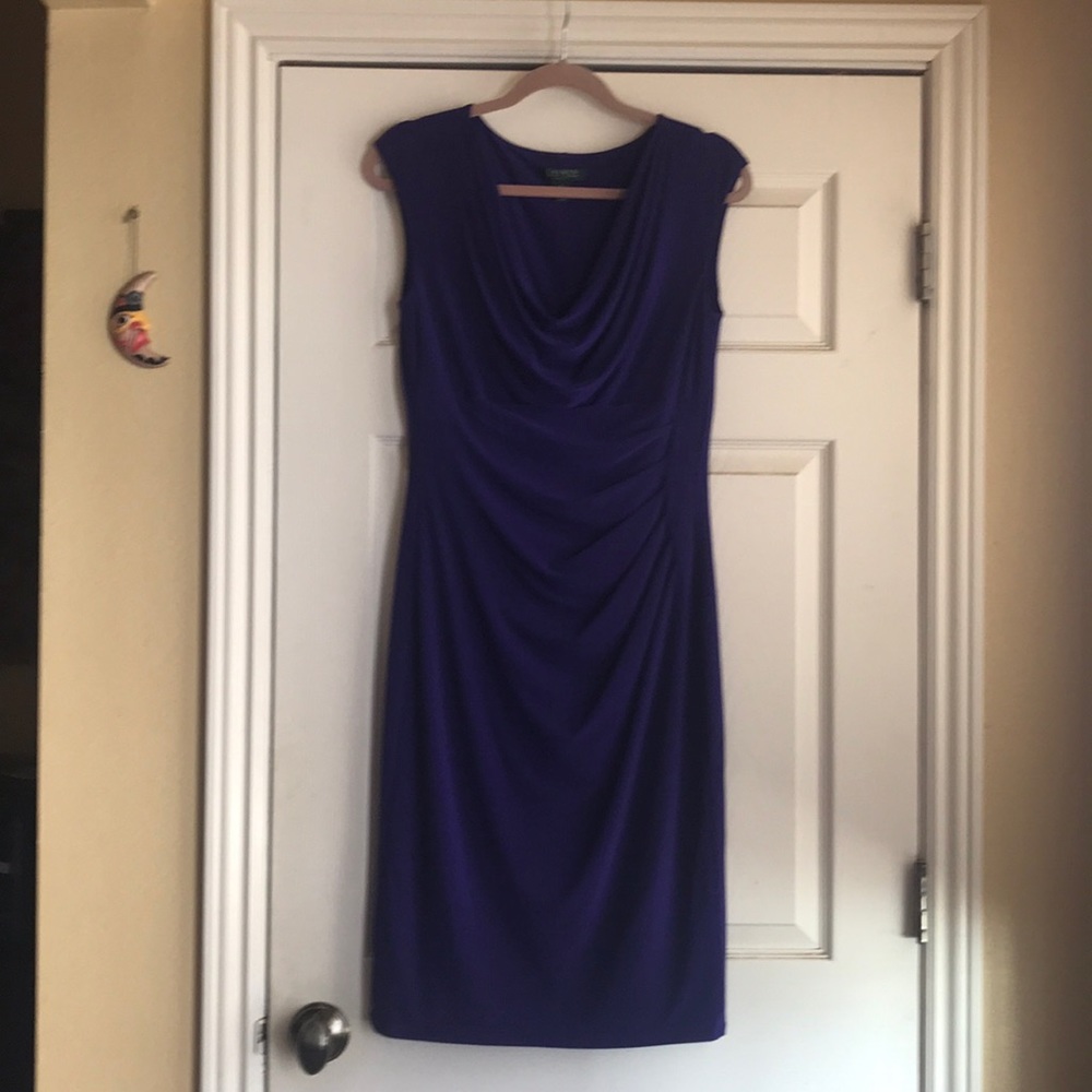 Lauren Ralph Lauren Wrap Jersey Dress Sz 10